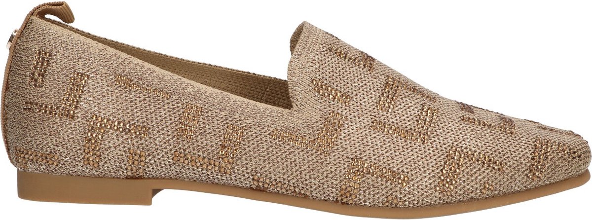 La Strada Loafer Goud Knitted - Damesschoenen - Maat - 42
