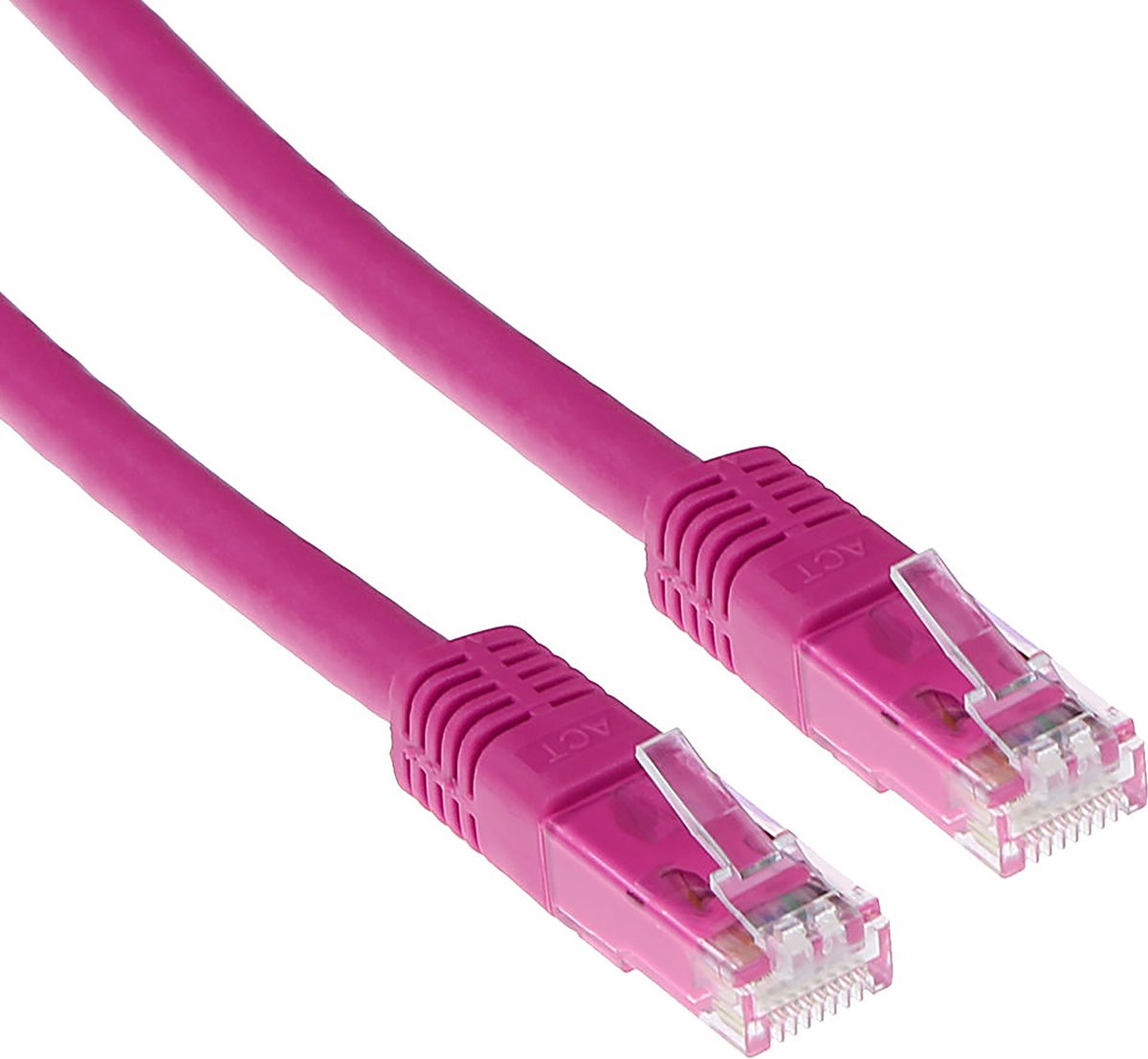 Image of ACT Roze 10 meter U/UTP CAT6 patchkabel met RJ45 connectoren IB1810