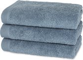 Casilin - Como - set van 3 gastendoekjes - 30x50 - Jeans Blauw