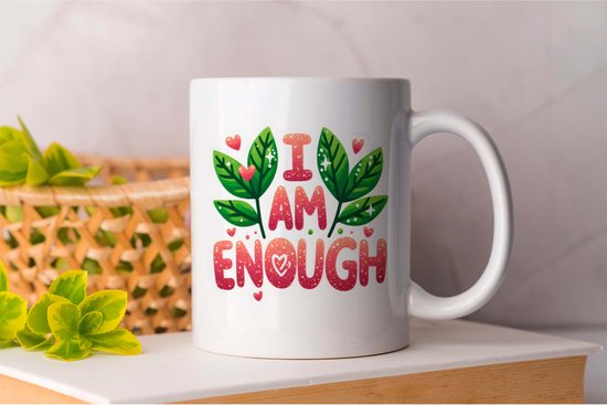 Foto: Mok i am enough goals inspiration gift cadeau determination goals nevergiveup positivevibes motivatie doelen succes positieveenergie