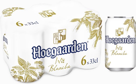 HOEGAARDEN 0, 0% - CANETTE 33CL - 4X6