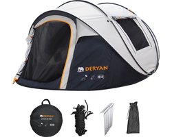 Deryan Pop Up Tent - 4 persoons - 2000MM waterkolom - UV 50+ - Cream