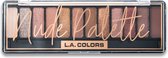 Oogschaduwpalette L.A. Colors Nude palette - neutrale kleuren oog schaduw 12 tinten met applicator