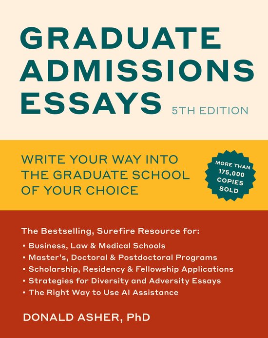 Graduate Admissions Essays, Fifth Edition - cover
