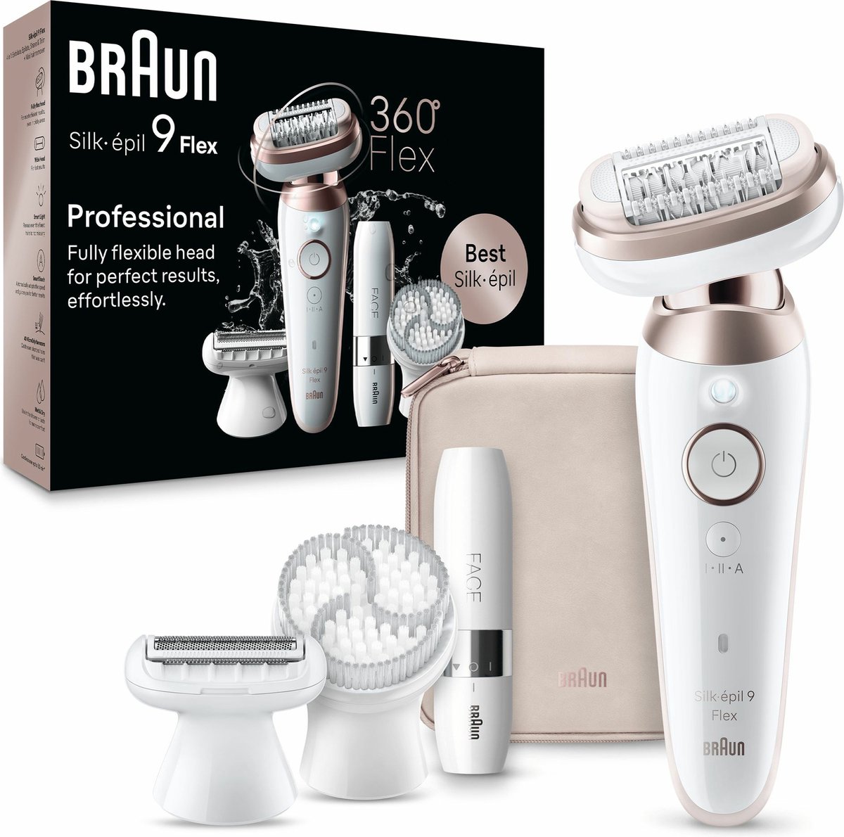 BRAUN SES9-360 3D Epilator Wit