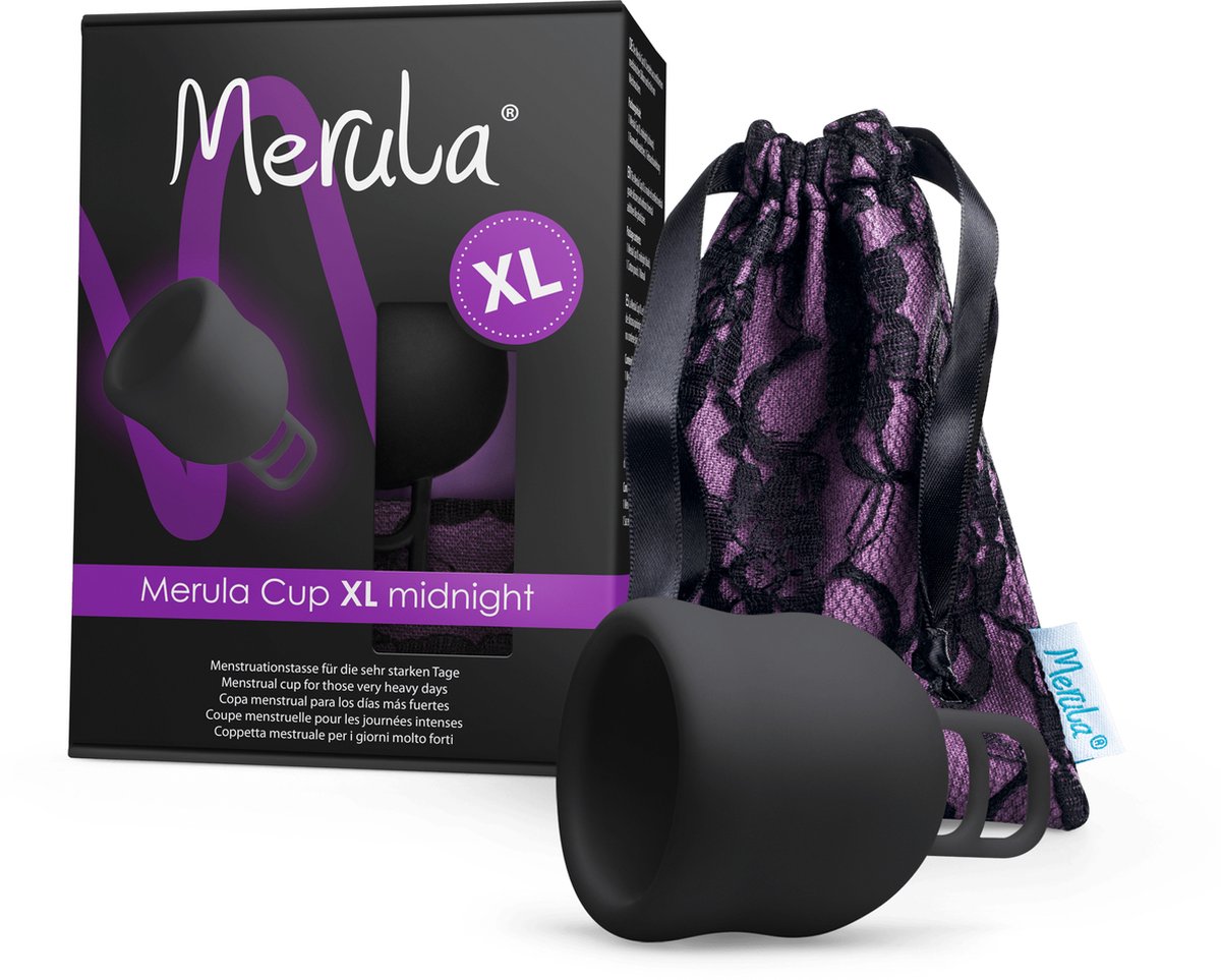 Merula menstruatiecup - XL - midnight zwart