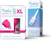 Coupe menstruelle Merula XL + douche Merula - rose fraise