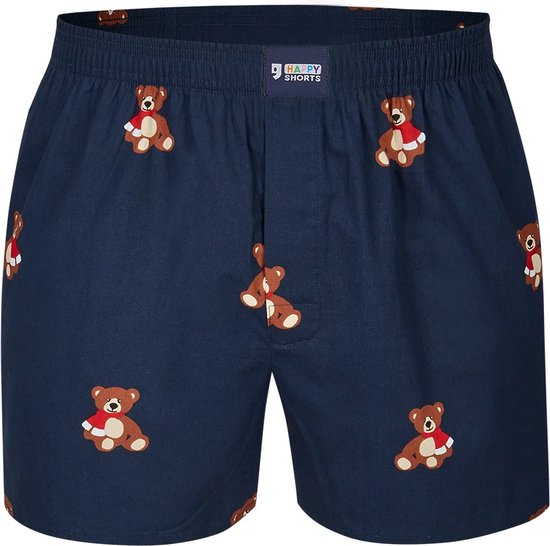 Happy Shorts Wijde Kerst Boxershort XMAS Teddy - Losse boxershort - Maat XL