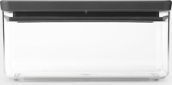 Brabantia Tasty+ Conteneur de conservation - Empilable - 1,5 l - Gris foncé