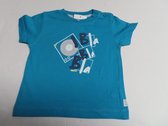 T shirt - Korte mouwen - Jongens - Turquoise - Music - 24 maand 92