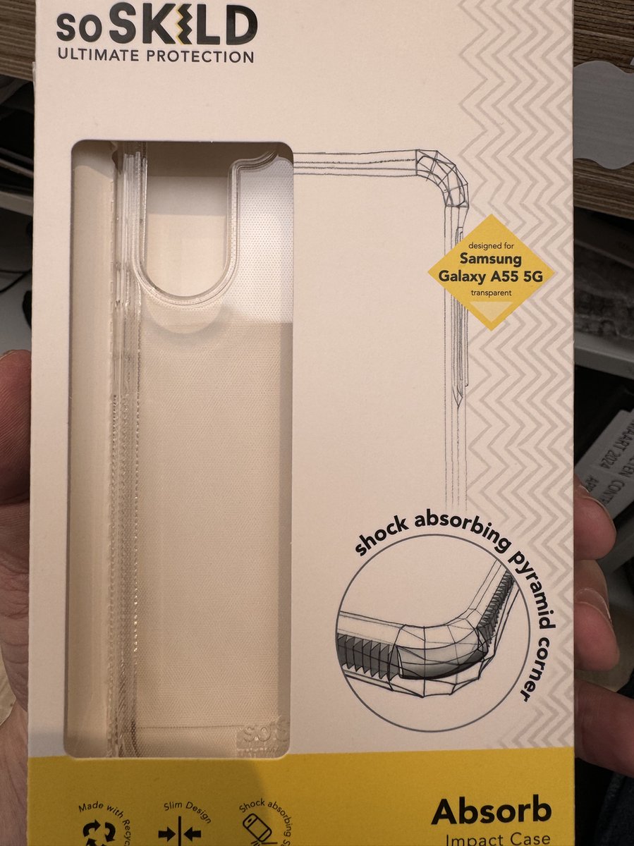 SoSkild Samsung Galaxy A55 Absorb 2.0 Impact Case - Transparant