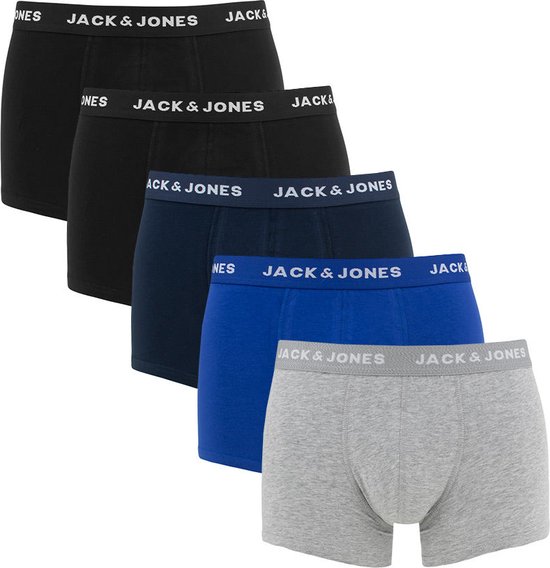 JACK&JONES ADDITIONALS JACBASIC PLAIN TRUNKS 5 PACK Heren Onderbroek - Maat XXL