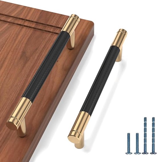 9BUILD 10 stuks zwarte kastgrepen, gatafstand 128 mm, handgrepen voor