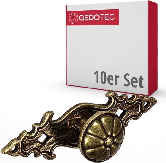 Gedotec Meubelgreep van porselein en metaal | 1 stuk