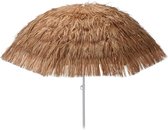 Hawaii strandparasol, diameter 155 cm, bruin, knikbaar, met draagtas, parasol, tuinscherm, balkonscherm, bruin, 155 cm