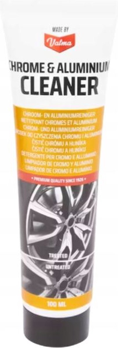 Valma - Chroom- en aluminium cleaner - Valma autochroom en aluminium reinigingspasta 100 ml