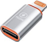 Lightning naar USB-C Adapter - Aluminium Design - Data overdracht - Apple iPhone USB C