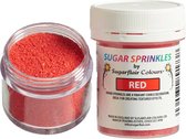 Sugarflair Sugar Sprinkles - Rood - 40g - Gekleurde Suiker - Eetbare Taartdecoratie