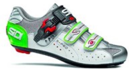 Sidi Scarpe Genius 5-Pro - Racefietsschoenen - Wit Zilver Groen - Maat 39