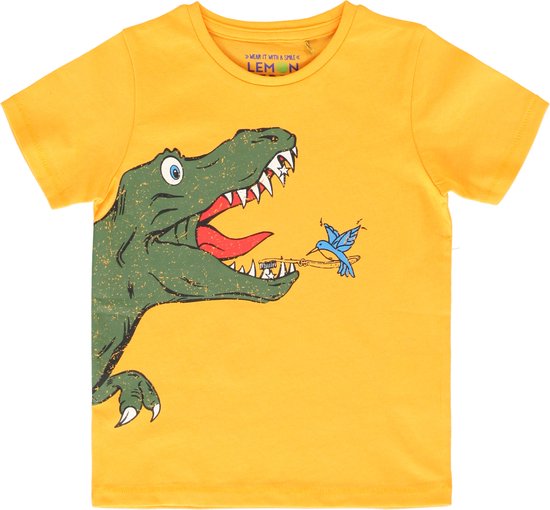 Lemon Beret t-shirt jongens - oranje - 149372