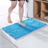 Lot de 2 | Tapis de bain | Tapis de bain | Accessoires de salle de bain | Tapis de bain antidérapant | Tapis de salle de bain | Bleu clair | cm 38 cm x 59 cm