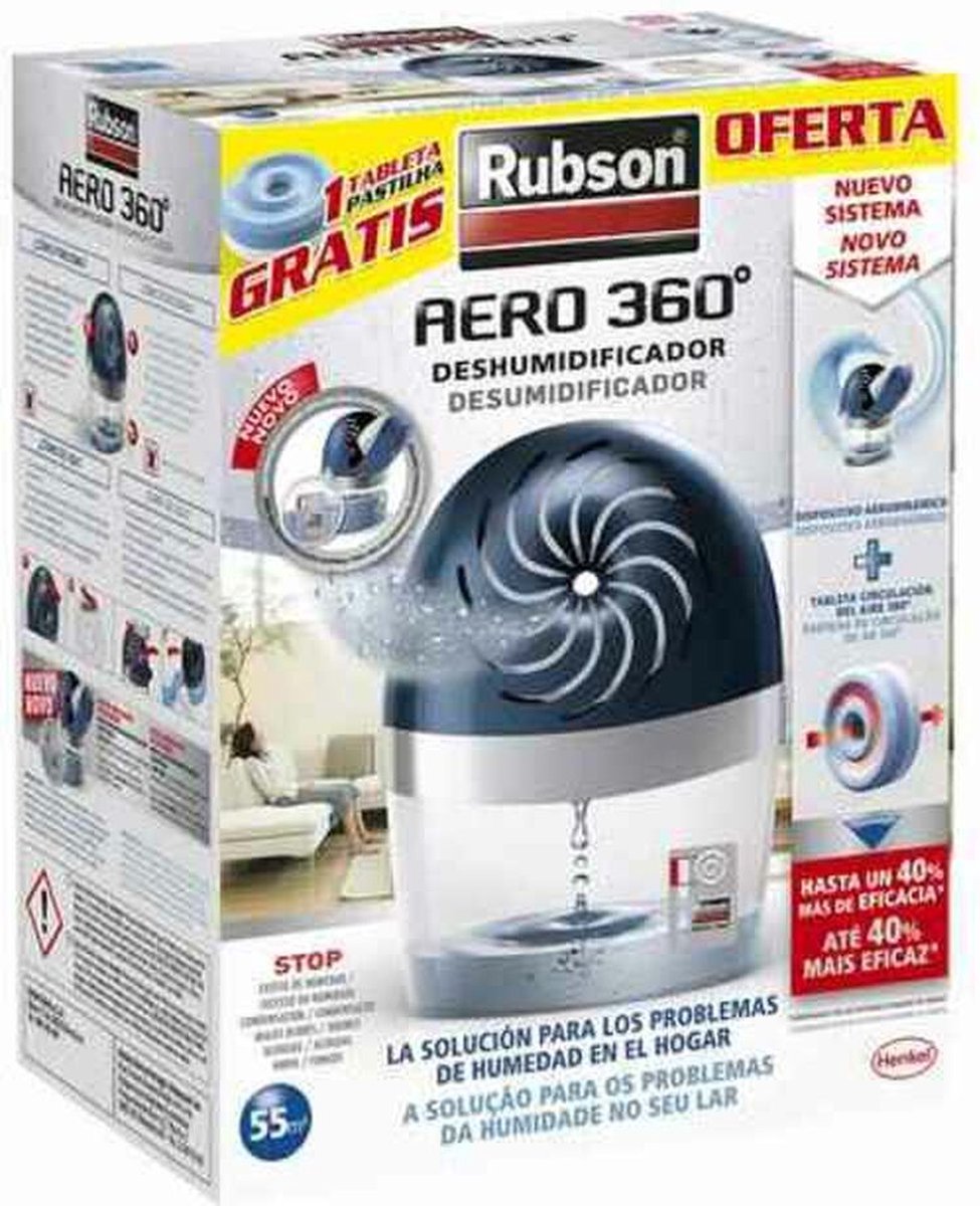Rubson Aero 360 - Ontvochtiger - Zonder kabels - 450 g