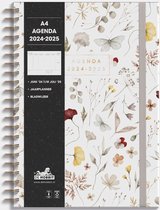 Hobbit - A4 Agenda - 2024-2025 - 1 week op 2 pagina's - A4 (21 x 29,7 cm) - Aquarel vlinders