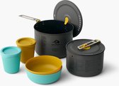 Sea to Summit - Frontier - Batterie de cuisine ultralégère - 2 personnes - 6 Pieces - 2L & 3L, Mugs, Bols