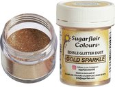 Sugarflair Eetbare Glanspoeder - Gold Sparkle - 10g - Voedingskleurstof