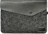 Vilt Laptop Sleeve 13.3 / 14 / 15 tot 16 inch - Dames/Heren - Laptophoes met Etui voor Accessoires - Laptopsleeve - Tas - Zwart