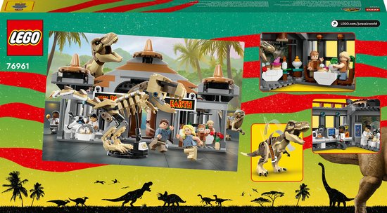 LEGO Jurassic - Centre d'accueil : T. rex et Raptor Attack 76961
