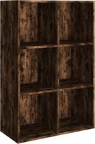vidaXL-Boekenkast/dressoir-66x30x98-cm-bewerkt-hout-gerookt-eikenkleur