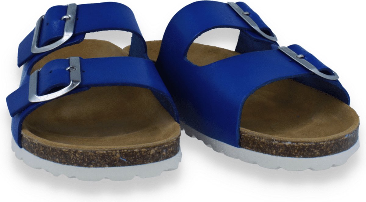 Hee! Dames Slipper Electric | Blauw | Maat: 37