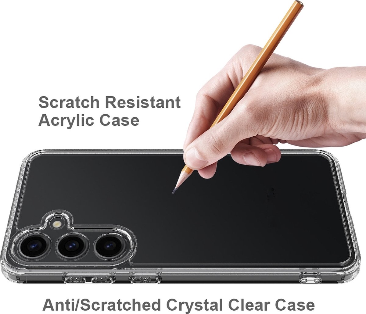 Mobigear Doorzichtig Hoesje geschikt voor Samsung Galaxy A55 Telefoonhoesje Hardcase | Mobigear Crystal Backcover | Doorzichtig Telefoonhoesje Galaxy A55 | Galaxy A55 Case | Back Cover - Transparant