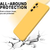 Mobigear Hoesje geschikt voor Samsung Galaxy A55 Siliconen Telefoonhoesje | Mobigear Rubber Touch Backcover | Galaxy A55 Case | Back Cover - Geel