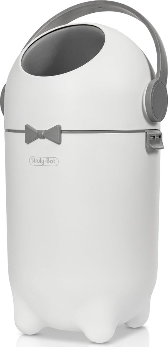 Goedkoopste luieremmer geurdicht, flexibel en licht, ontworpen in , duurzaam zonder navulcassettes (wit