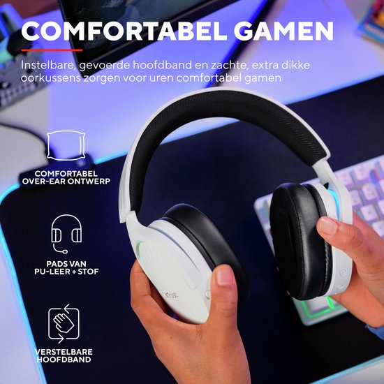 Trust GXT 491W Fayzo - Gaming Headset - Draadloos - 7.1 Surround Sound ...