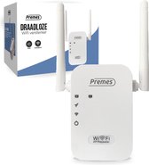 Premes - Wifi Versterker Stopcontact 300 MBPS - Gratis Internet Kabel - Nederlandse Handleiding - Draadloos - Wifi Repeater - Wifi Booster