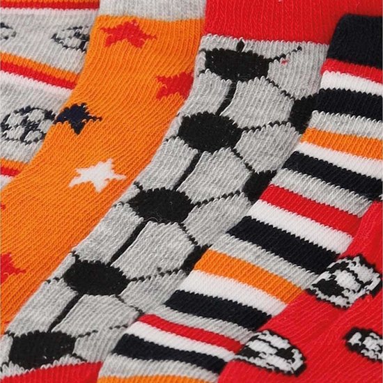 Chaussettes Chaussettes basses Garçons - Design sportif - Lot de 10 - Taille Chaussettes basses - Lot de chaussettes enfant - Socquettes garçon - Chaussettes enfant garçon - Apollo