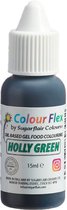 Sugarflair Colourflex Voedingskleurstof - Oliebasis - Holly Groen - 15 ml