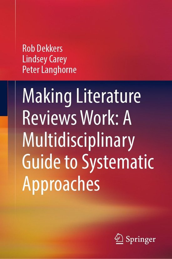 Education (R0) - Making Literature Reviews Work: A Multidisc ... - cover
