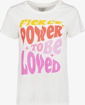 TwoDay dames T-shirt met tekstopdruk wit - Maat 3XL
