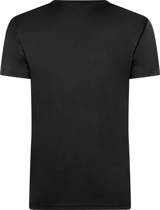 JUSS7 Intense Sportshirt Heren - Hardloopshirt Korte Mouwen - Dry-Fit & Ademend - Lichtgewicht Trainingsshirt - Zwart - Maat S