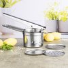 Haushalt 14073 - Presse à pommes de terre - purée - acier inoxydable - 3 disques libres