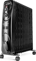 Aigostar Black Forest 33JIF – Oliegevulde radiator - Olieradiator - 3 Standen - 2500 Watt - Elektrische kachel - Zwart