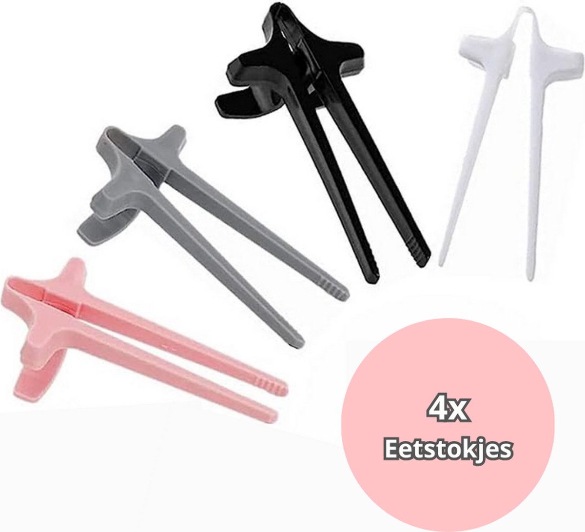 4x Eetstokjes kinderen Chopsticks Handige Gadgets Gaming Accessoires - Enjoy You're Food - ‘Merkloos’’