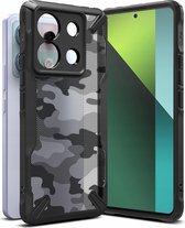 Ringke Fusion X | Hoesje Geschikt voor Xiaomi Redmi Note 13 Pro 5G / Poco X6 | Back Cover | Militaire Standaard | Camo Zwart