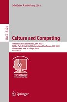 Lecture Notes in Computer Science 13324 - Culture and Computing