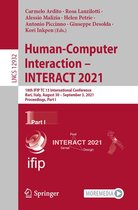 Lecture Notes in Computer Science 12932 - Human-Computer Interaction – INTERACT 2021