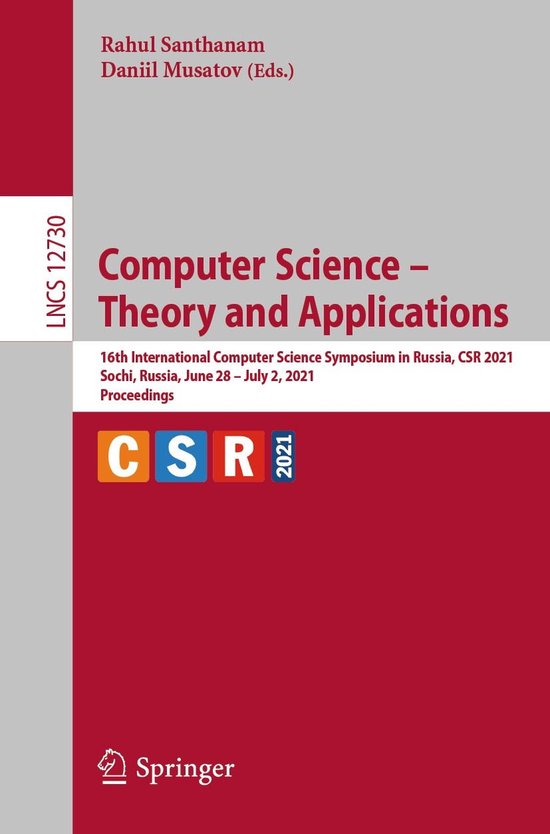 Springer Nature Proceedings Computer Science - Computer Scie ... - cover